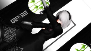 MMD R-18 2B - Dark Sea Adventure Nier: Automata 3D Hentai MV