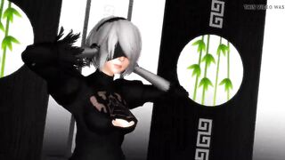 MMD R-18 2B - Dark Sea Adventure Nier: Automata 3D Hentai MV