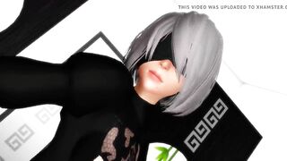 MMD R-18 2B - Dark Sea Adventure Nier: Automata 3D Hentai MV