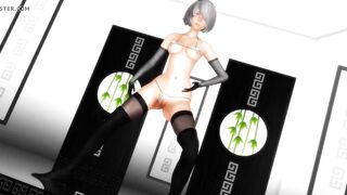 MMD R-18 2B - Dark Sea Adventure Nier: Automata 3D Hentai MV