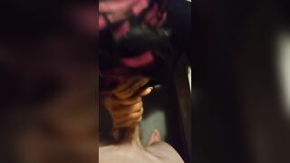 Ex ebony gf couldn't get enough of my white cock