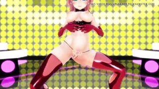 MMD Horny anime girl sexy dancing and gets fucked