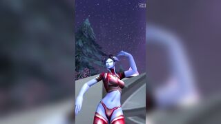 Draenei Female sexy dance (World of Warcraft)