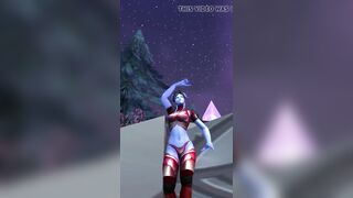 Draenei Female sexy dance (World of Warcraft)