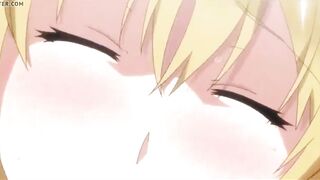 Cumshot in pants with a green-eyed stepsister