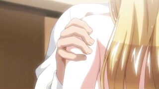 Cumshot in pants with a green-eyed stepsister