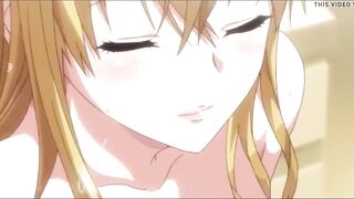 Cumshot in pants with a green-eyed stepsister