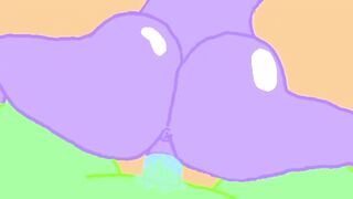 Wet Animated Creampie in Bouncy Ass