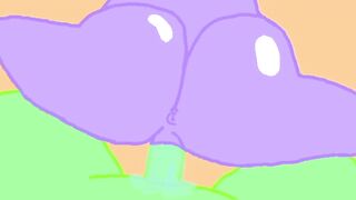 Wet Animated Creampie in Bouncy Ass