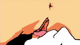 Wet Animated Creampie in Bouncy Ass