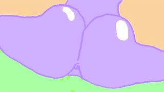 Wet Animated Creampie in Bouncy Ass