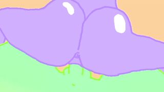 Wet Animated Creampie in Bouncy Ass