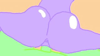 Wet Animated Creampie in Bouncy Ass