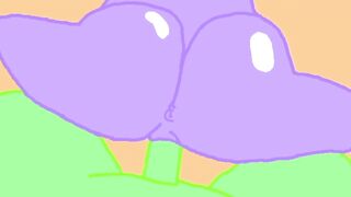 Wet Animated Creampie in Bouncy Ass