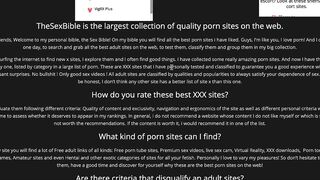 Thesexbible.com: The list of all best porn site on internet