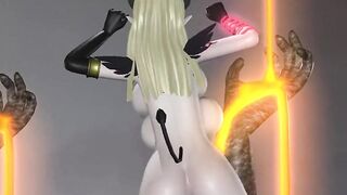 3D quadri boobs girls dance