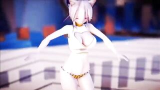 MMD dance  Lamb -TDA Yakune Haku  Vocaloid - YOWANE HAKU