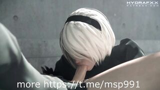 Rule34 cartoon nier automata 2b blowjob 9s