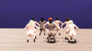 Naked Whores Doing The Thriller Dance