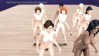 Naked Whores Doing The Thriller Dance