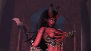 Animation Demon Woman want Dick