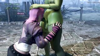 3D FUTA ANIMATION - Tranny Zombie Fucks Girl