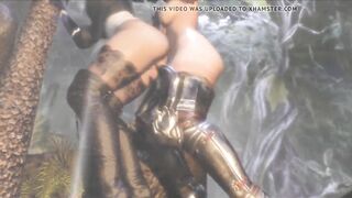 3D Animation - Shemale Knight fucks Girl, FUTANARI Sex Story