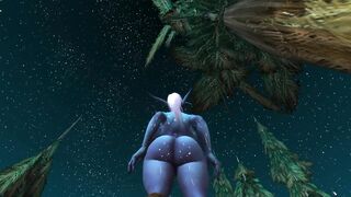 My bimbo nightborne ass shaking and twerking