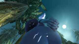 Bimbo Nightborne ass clapping