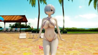 MMD  Ghost dance, Rem, New version