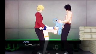 Konosuba aqua fucked in threesome