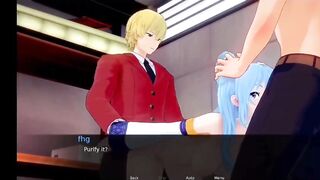Konosuba aqua fucked in threesome