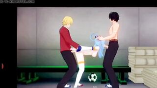 Konosuba aqua fucked in threesome
