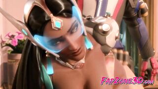 Slutty Symmetra from Overwatch Gets a Big Thick Dick