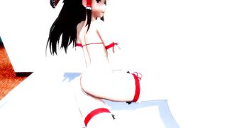 touhou reimu sexy dance