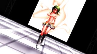 MMD (R18) Gumi takes it off