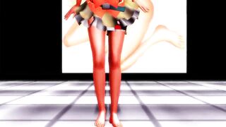 MMD (R18) Gumi takes it off
