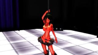 MMD (R18) Gumi takes it off