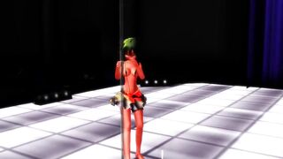 MMD (R18) Gumi takes it off