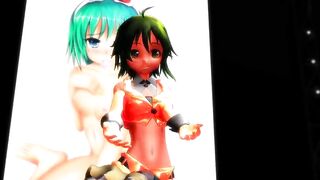 MMD (R18) Gumi takes it off