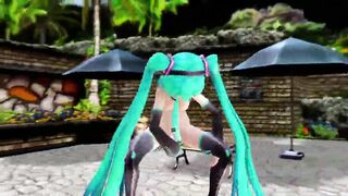 MMD MIKU PLAYS WITH DILDO