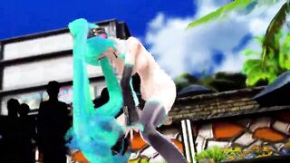 MMD MIKU PLAYS WITH DILDO