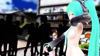MMD MIKU PLAYS WITH DILDO