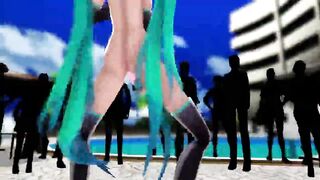 MMD MIKU PLAYS WITH DILDO