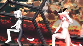 MMD furry girls