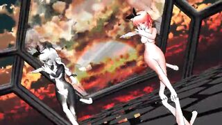 MMD furry girls