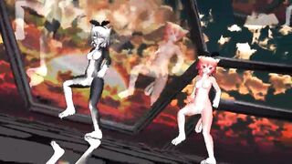 MMD furry girls