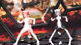 MMD furry girls