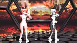 MMD furry girls