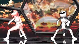 MMD furry girls